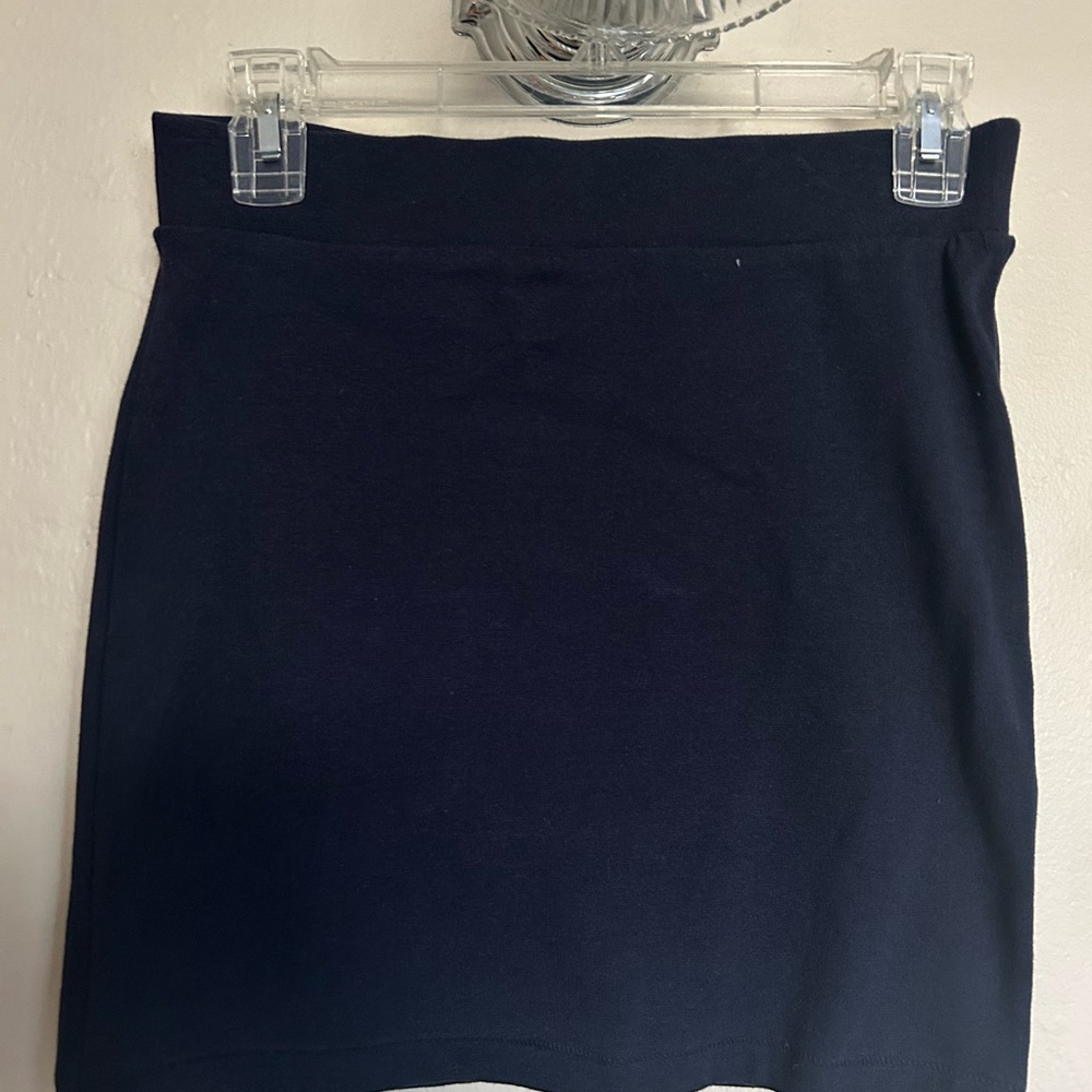 Navy mini skirt